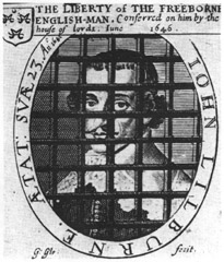 John Lilburne behind bars